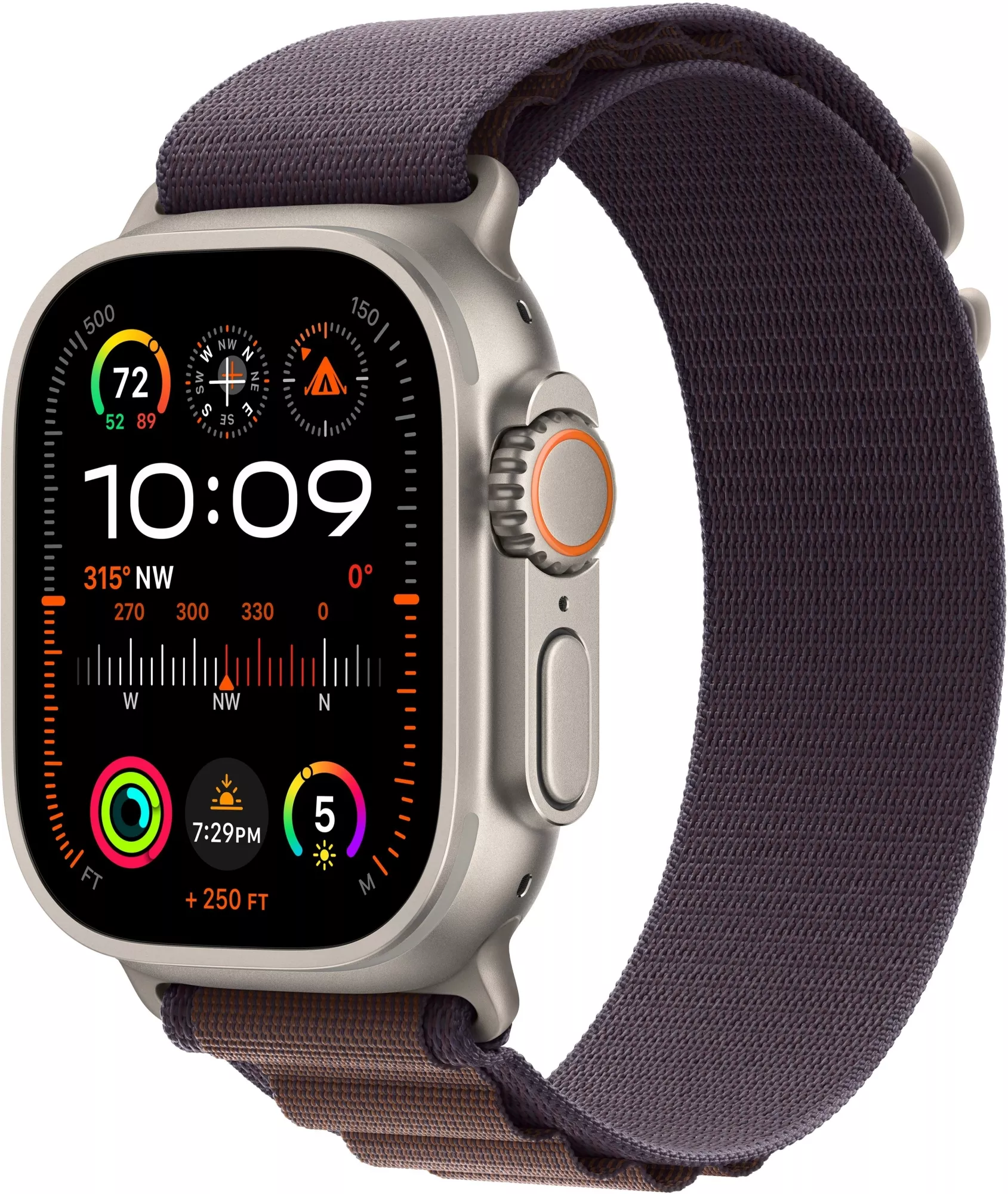 Смарт-часы Apple Watch Ultra 2, 49 мм Titanium Case with Indigo Alpine Loop - S
